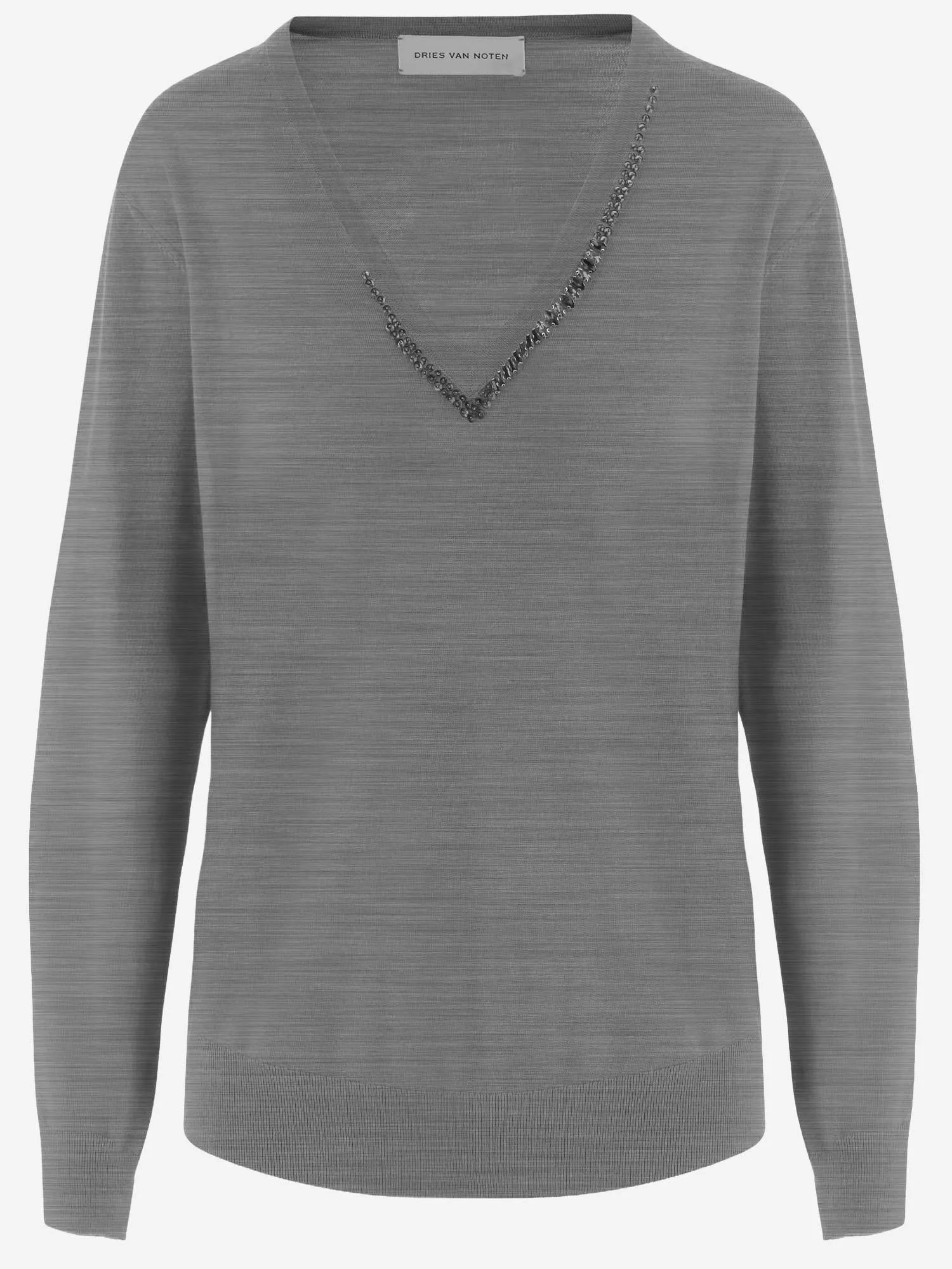 Wool Sweater Merino Grey sold by Lord & Taylor