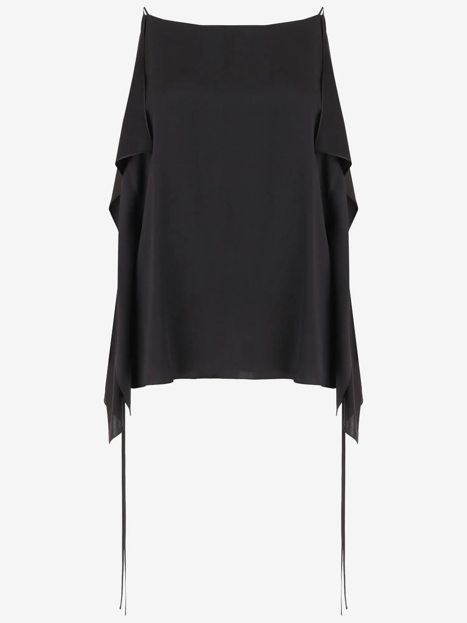 Silk Top with Draping Black sold by Lord & Taylor product image thumbnail 3