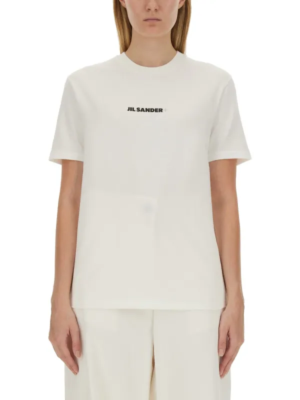 T-Shirt with Logo made by Jil Sander