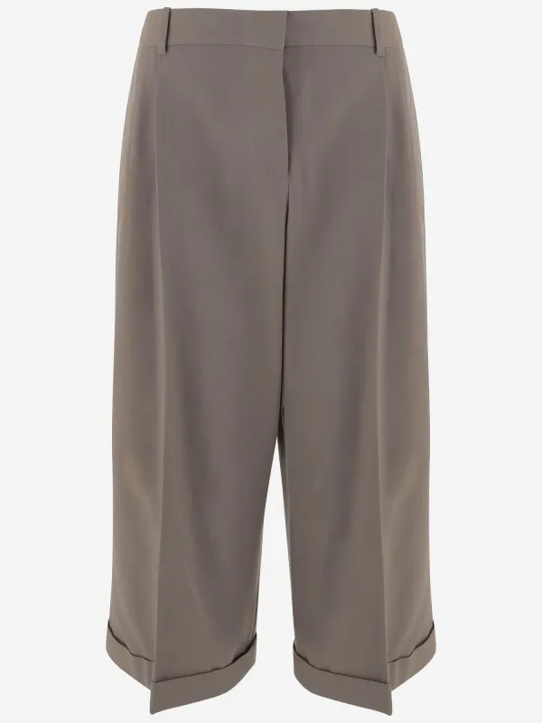 Cropped Trousers Beige made by The Row