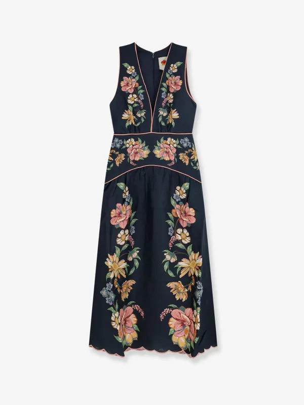 Linen Dress Floral Print made by FARM Rio