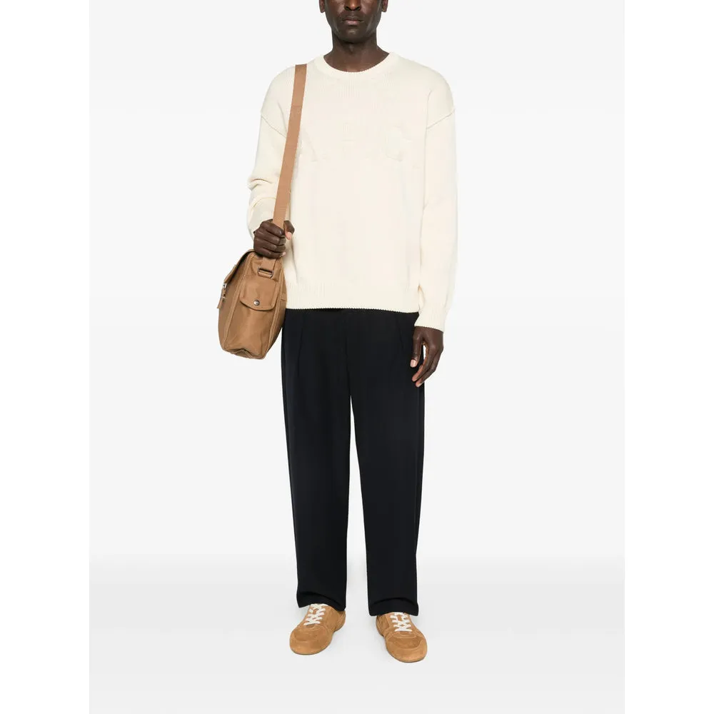 Crew Neck Sweater with Logo Detail sold by Lord & Taylor product image thumbnail 2