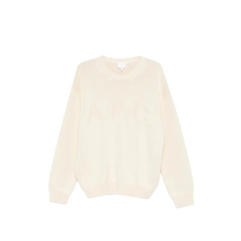 Crew Neck Sweater with Logo Detail made by A.P.C.