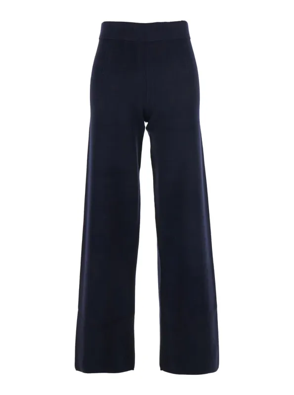 Blue Pants with Elastic Waist made by MaxMara