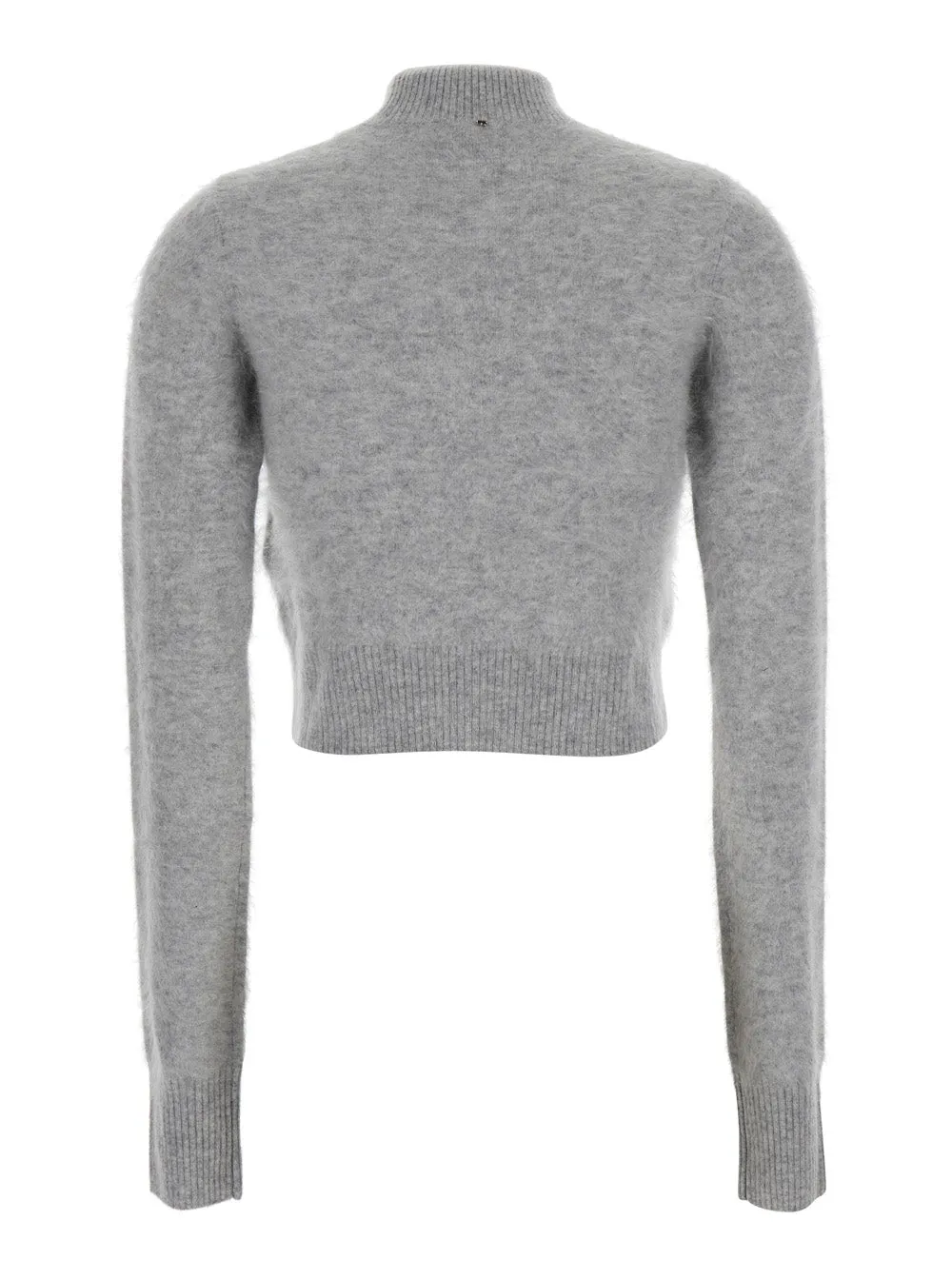 Gubbio Grey Cropped Cashmere Sweater sold by Lord & Taylor product image thumbnail 2