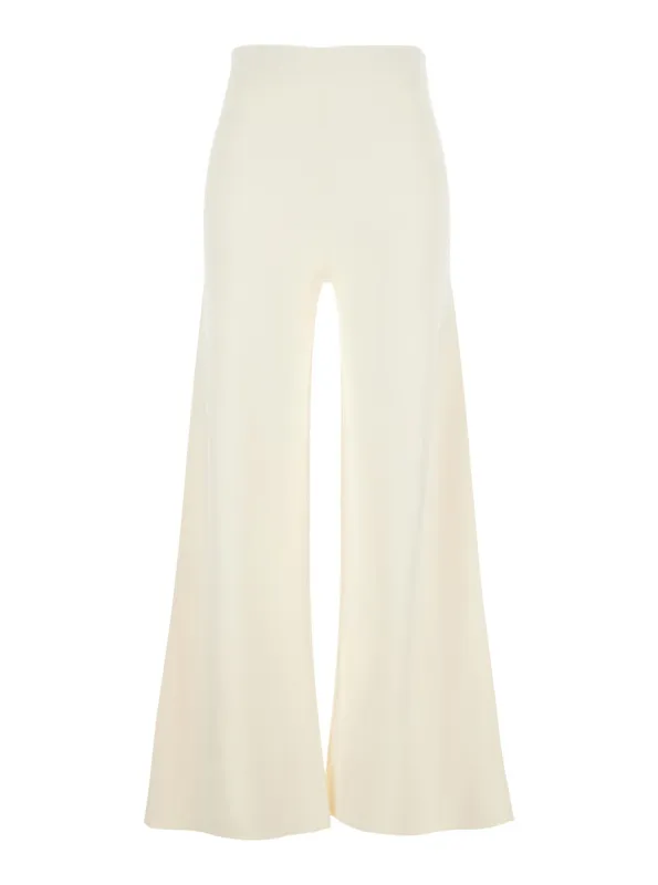 Wide-Leg Trousers Strillo White made by MaxMara