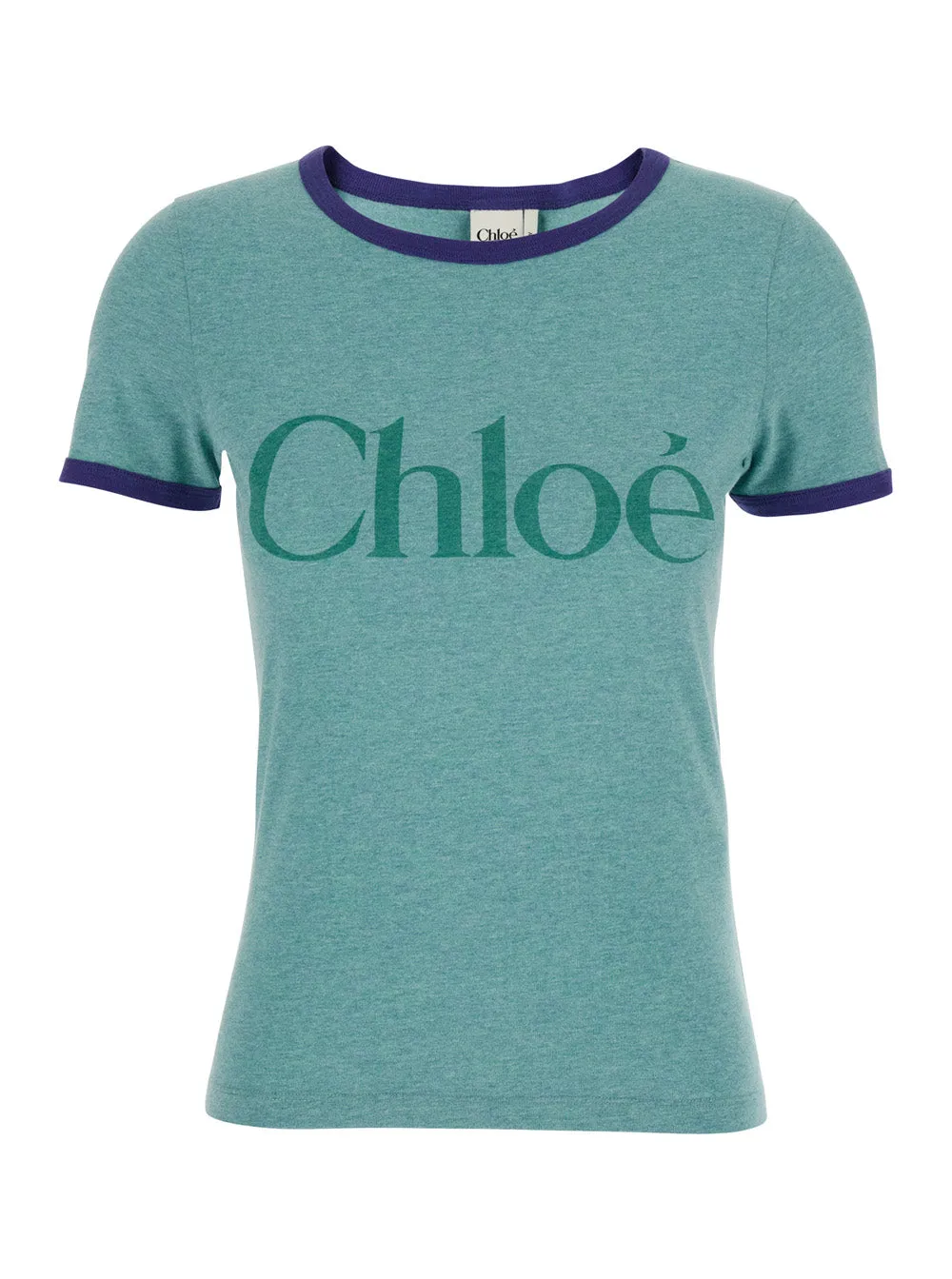 Green Crewneck T-Shirt with Logo Print sold by Lord & Taylor