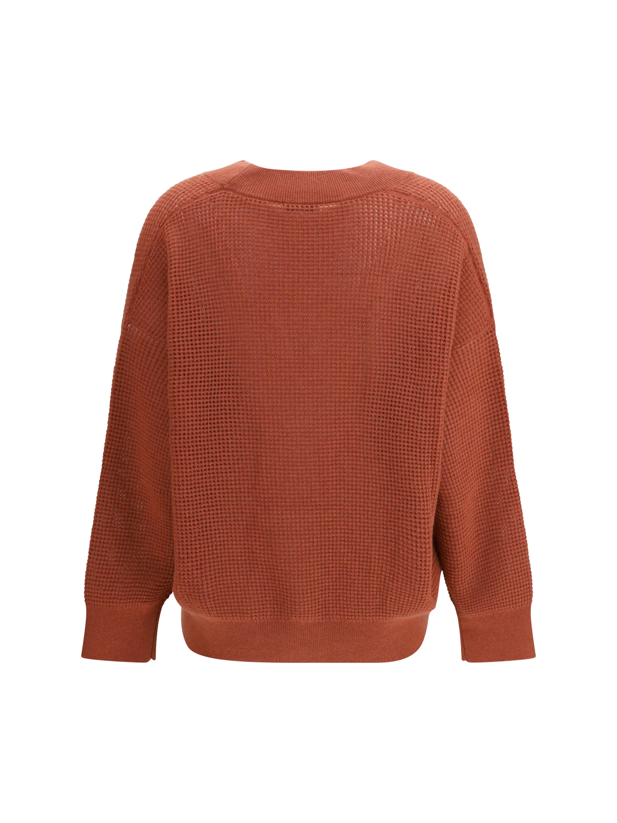 Cardigan V-neck Cashmere Orange Flame/Oyster sold by Lord & Taylor product image thumbnail 2