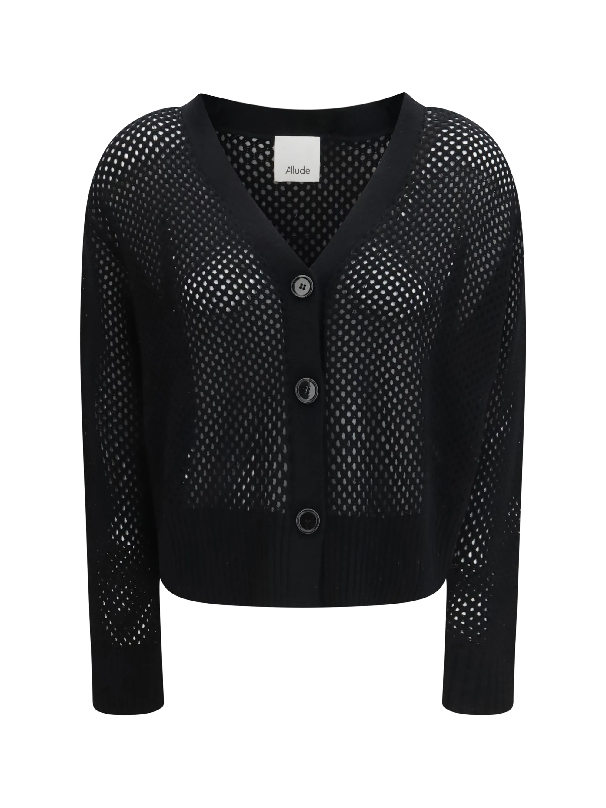 Cardigan V-neck Buttoned Black sold by Lord & Taylor