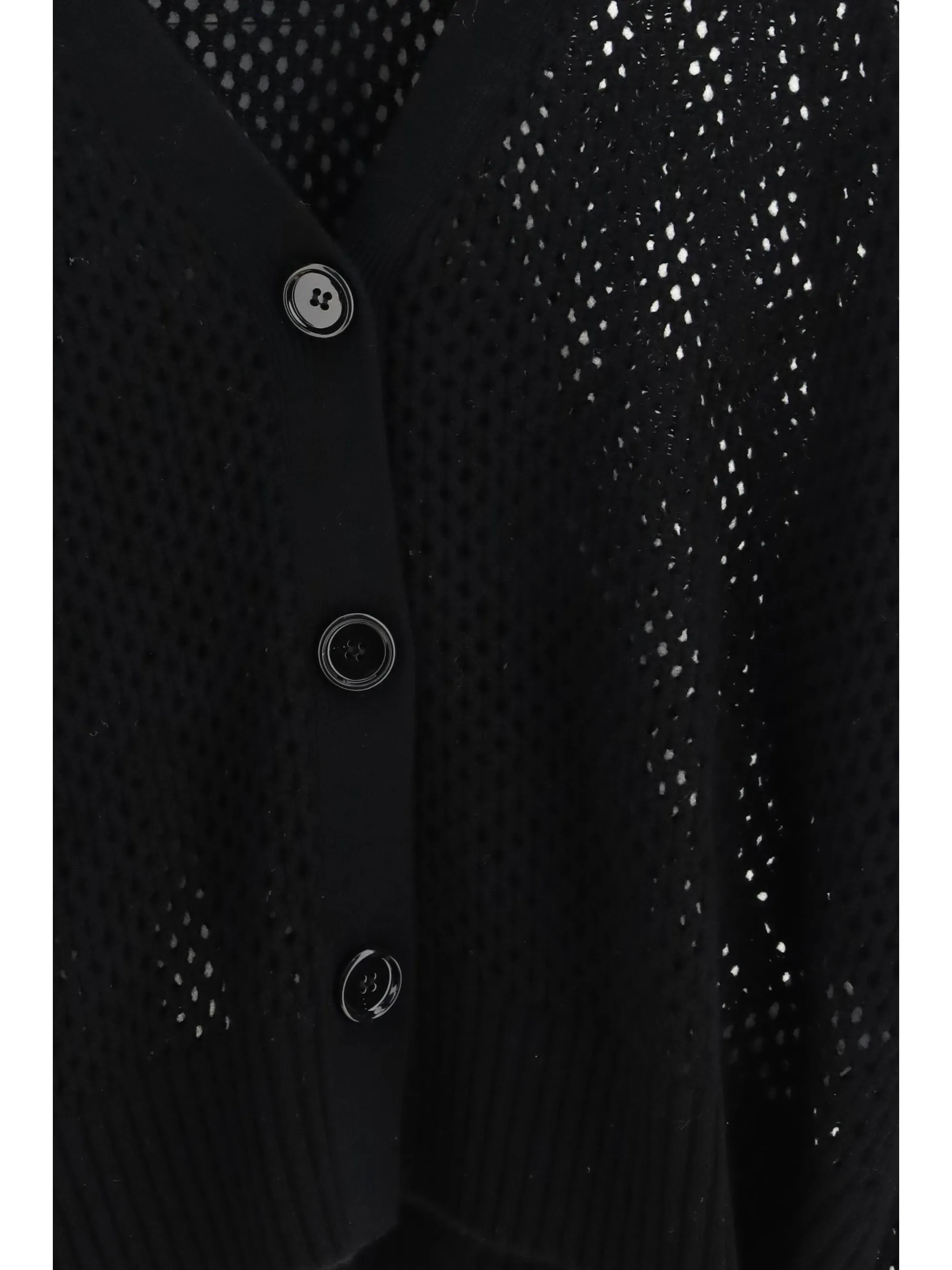 Cardigan V-neck Buttoned Black sold by Lord & Taylor product image thumbnail 2