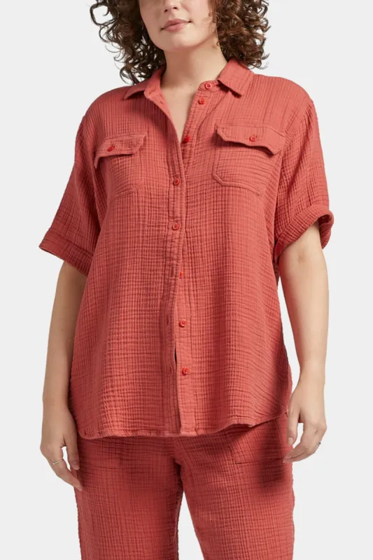 Textured Short-Sleeve Shirt sold by Lord & Taylor