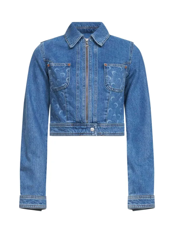 Trucker Jacket Light Blue Organic Denim made by Marine Serre