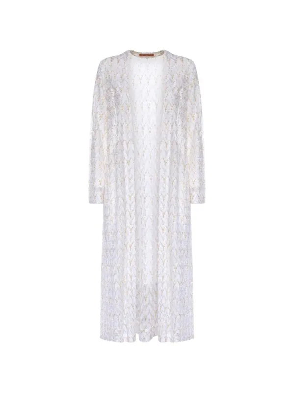 Cardigan Raschel Lace White made by Missoni