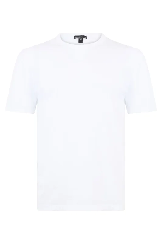 Short-Sleeve T-Shirt White Cotton made by James Perse