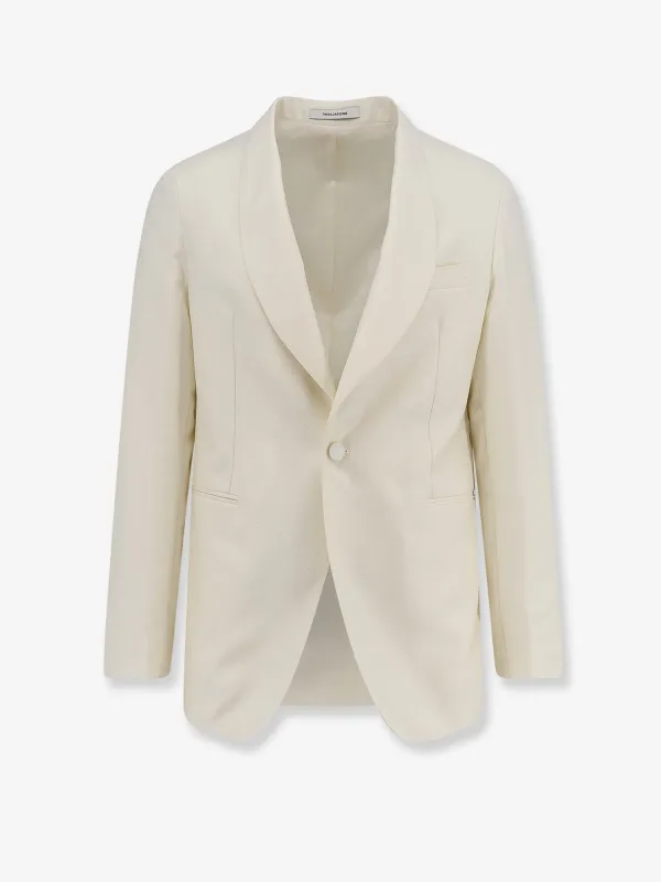 Blazer Virgin Wool & Lyocell White made by Tagliatore