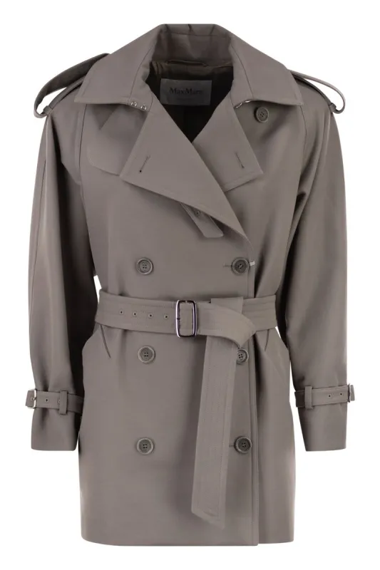 MXSCACIO - SHORT COTTON TRENCH COAT made by MaxMara