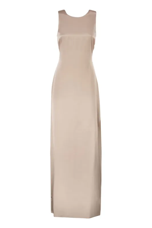 MXEAZOTO - LONG SILK DRESS made by MaxMara