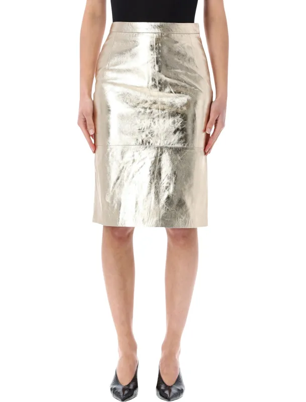 ROTATE METALLIC LEATHER PENCIL SKIRT made by ROTATE Birger Christensen