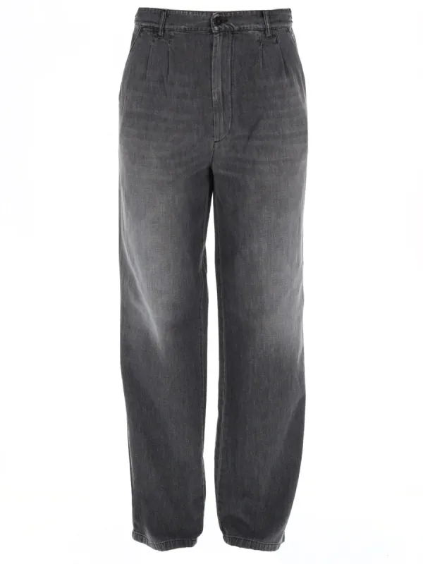 BLACK COTTON TROUSERS made by Maison Margiela
