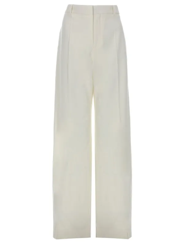 PANTALONE SVASATO A VITA ALTA IN LANA made by Chloe