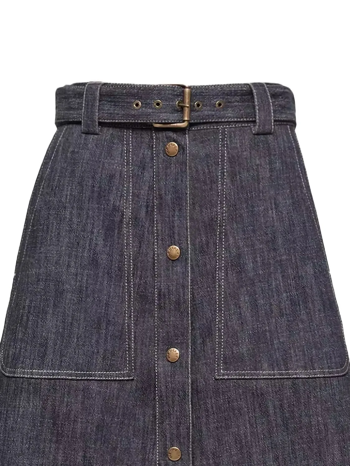 BELT BUTTON SKIRT sold by Lord & Taylor product image thumbnail 2
