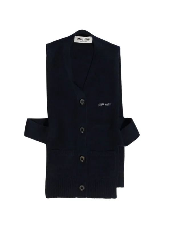 V-NECK LOGO VEST made by Miu Miu