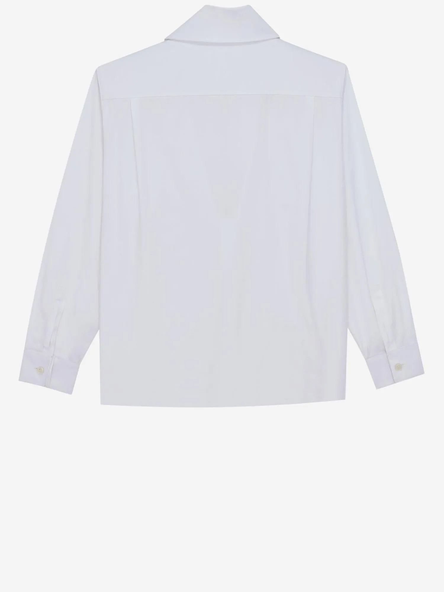 Shirt Lavallière Cotton Poplin White sold by Lord & Taylor product image thumbnail 4