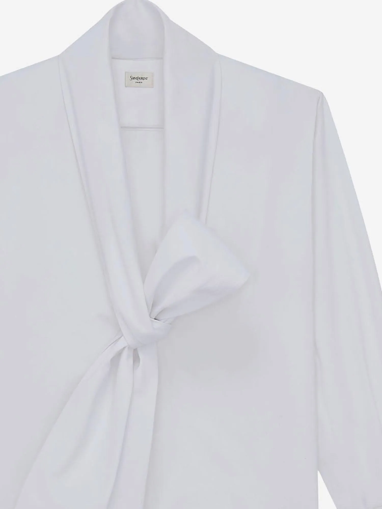 Shirt Lavallière Cotton Poplin White sold by Lord & Taylor product image thumbnail 2