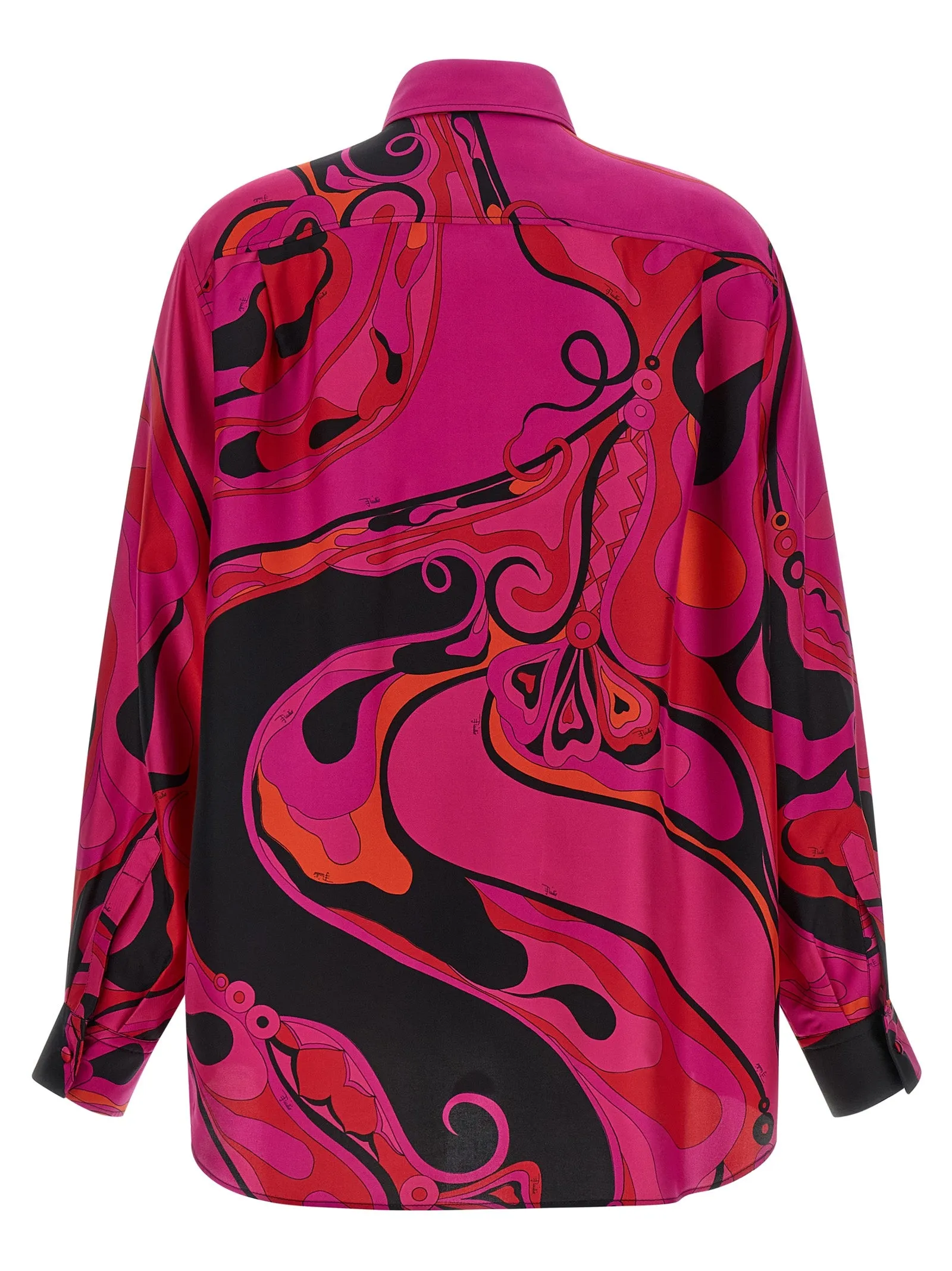 Patterned silk shirt sold by Lord & Taylor product image thumbnail 2