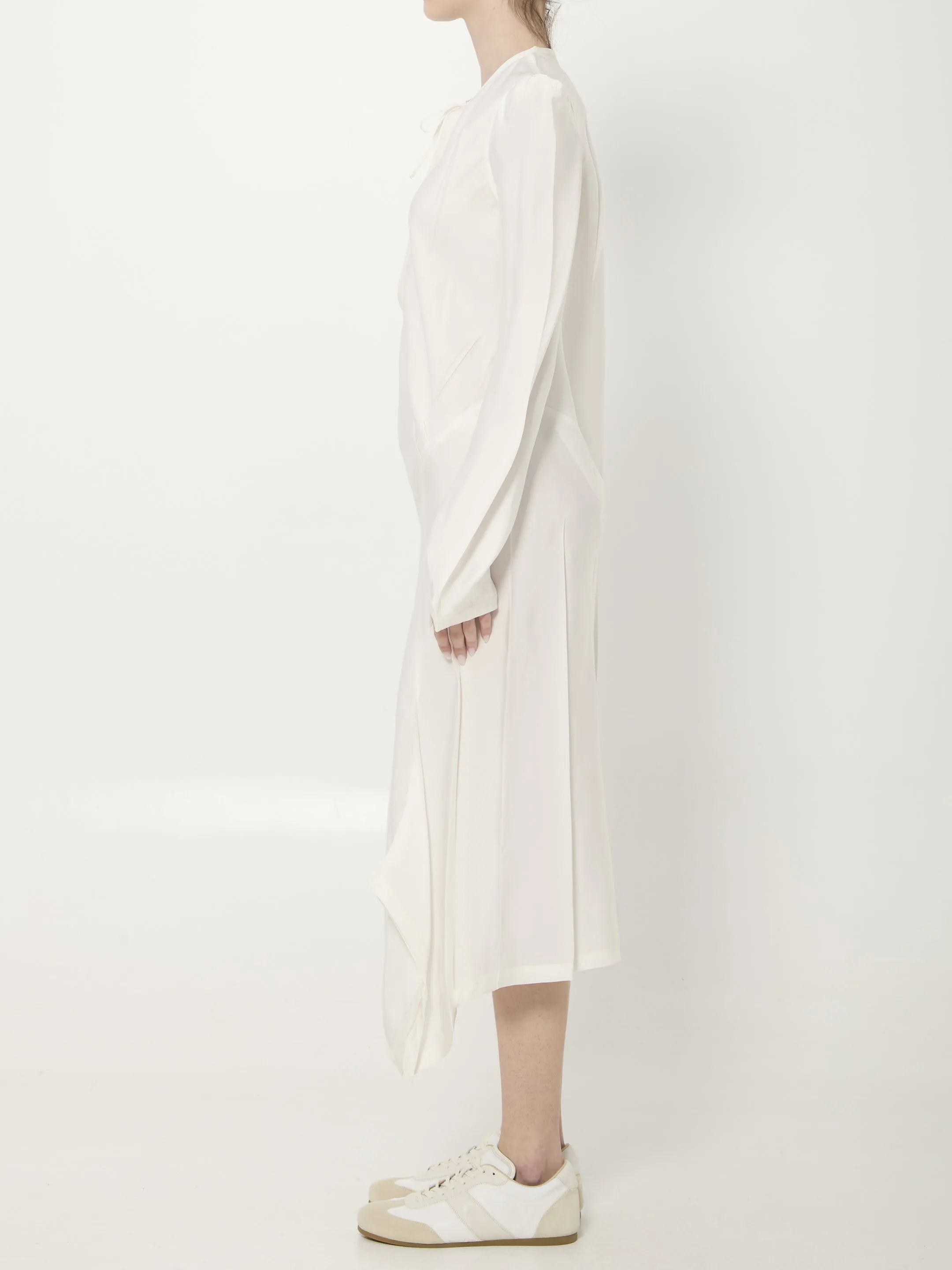 Creased Bias midi dress sold by Lord & Taylor product image thumbnail 3