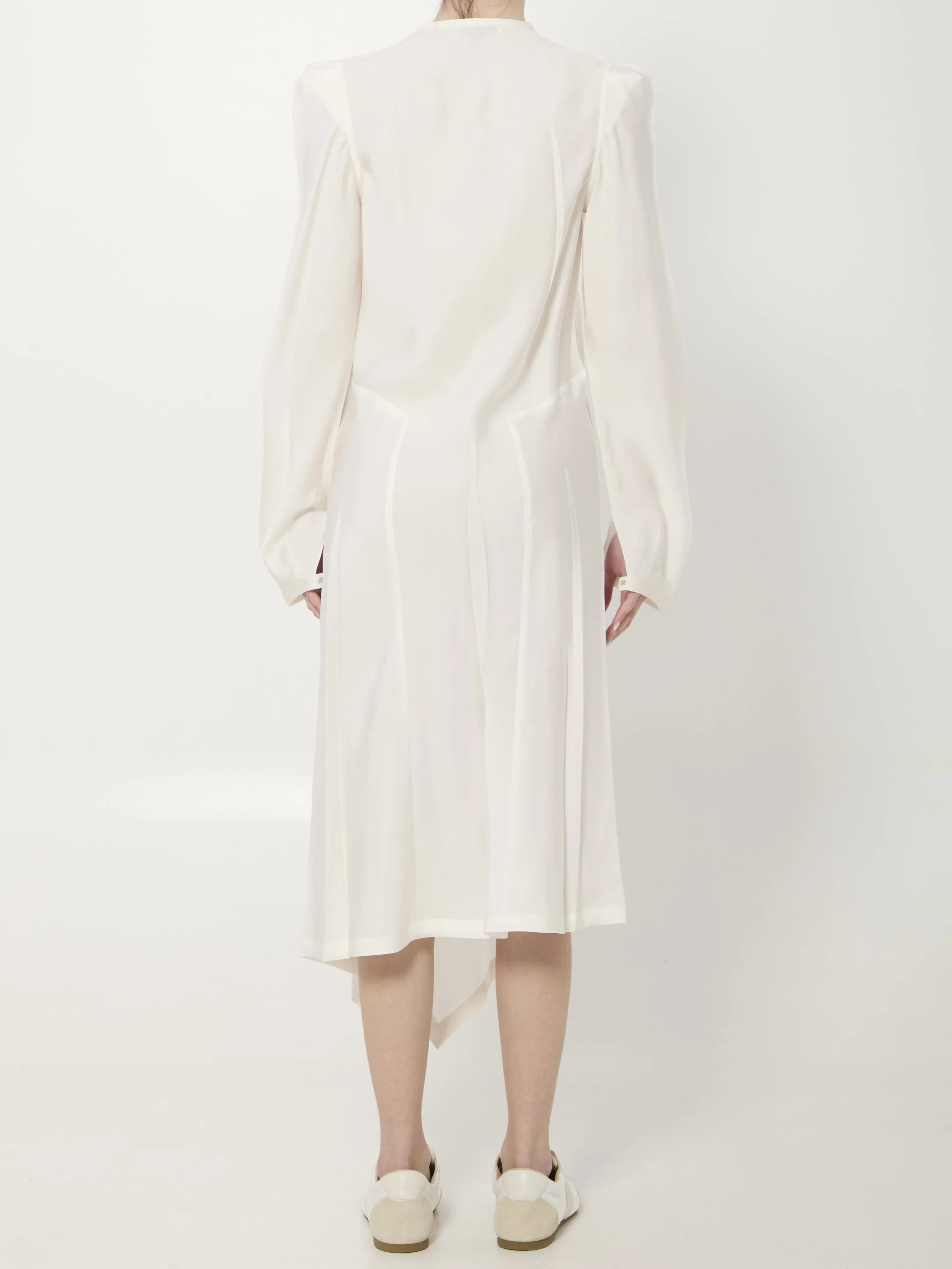 Creased Bias midi dress sold by Lord & Taylor product image thumbnail 4