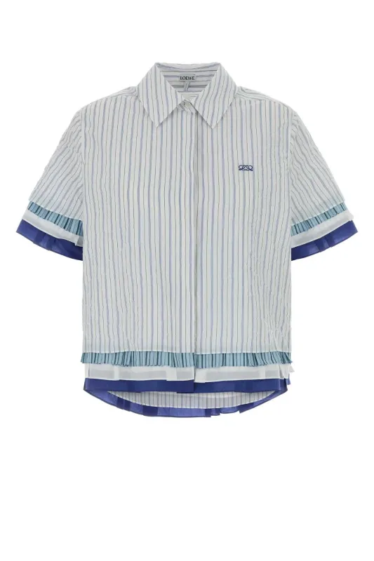EMBROIDERED COTTON BLEND SHIRT made by Loewe