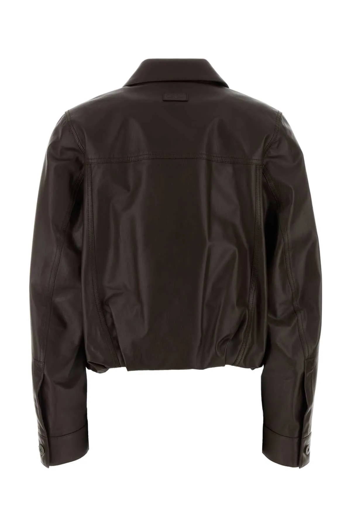 CHOCOLATE LEATHER JACKET sold by Lord & Taylor product image thumbnail 2