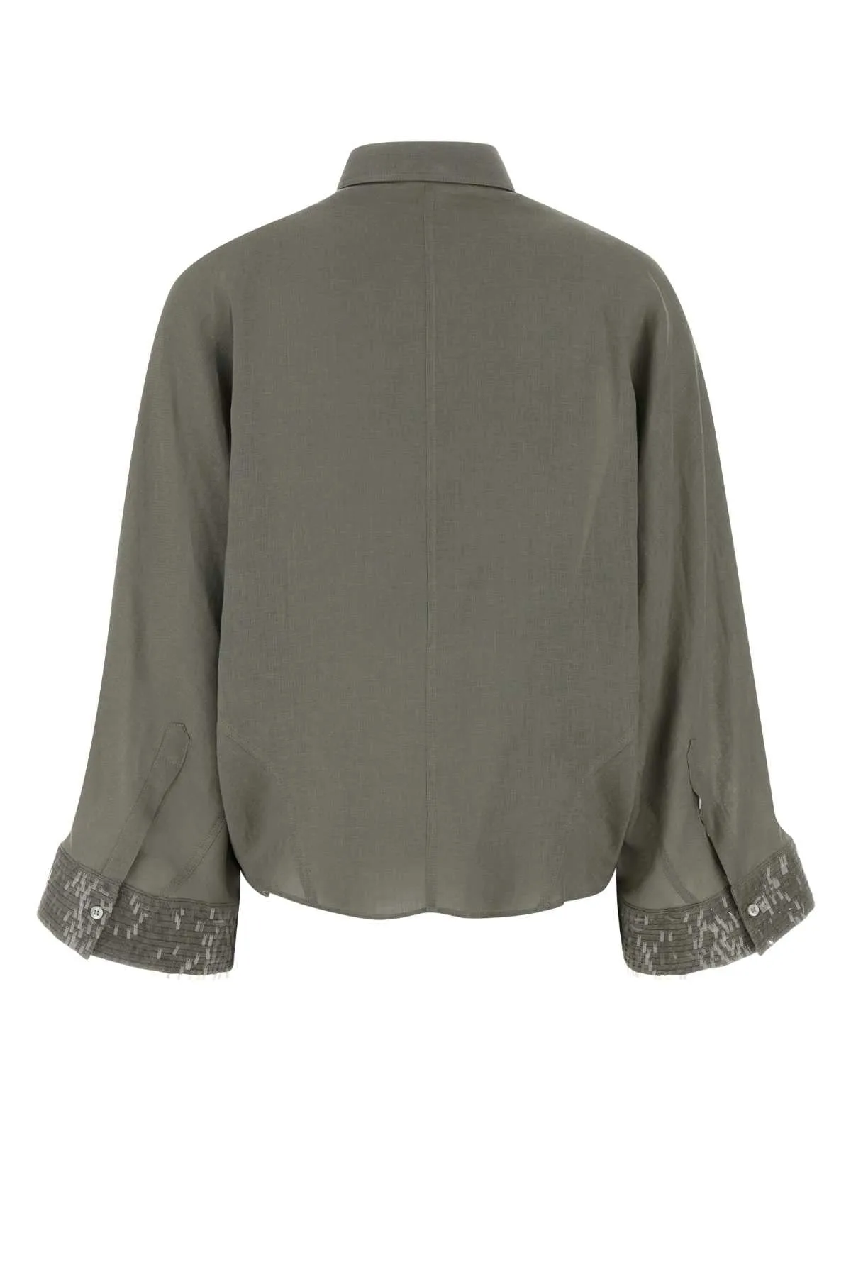 SAGE GREEN LINEN SHIRT sold by Lord & Taylor product image thumbnail 2