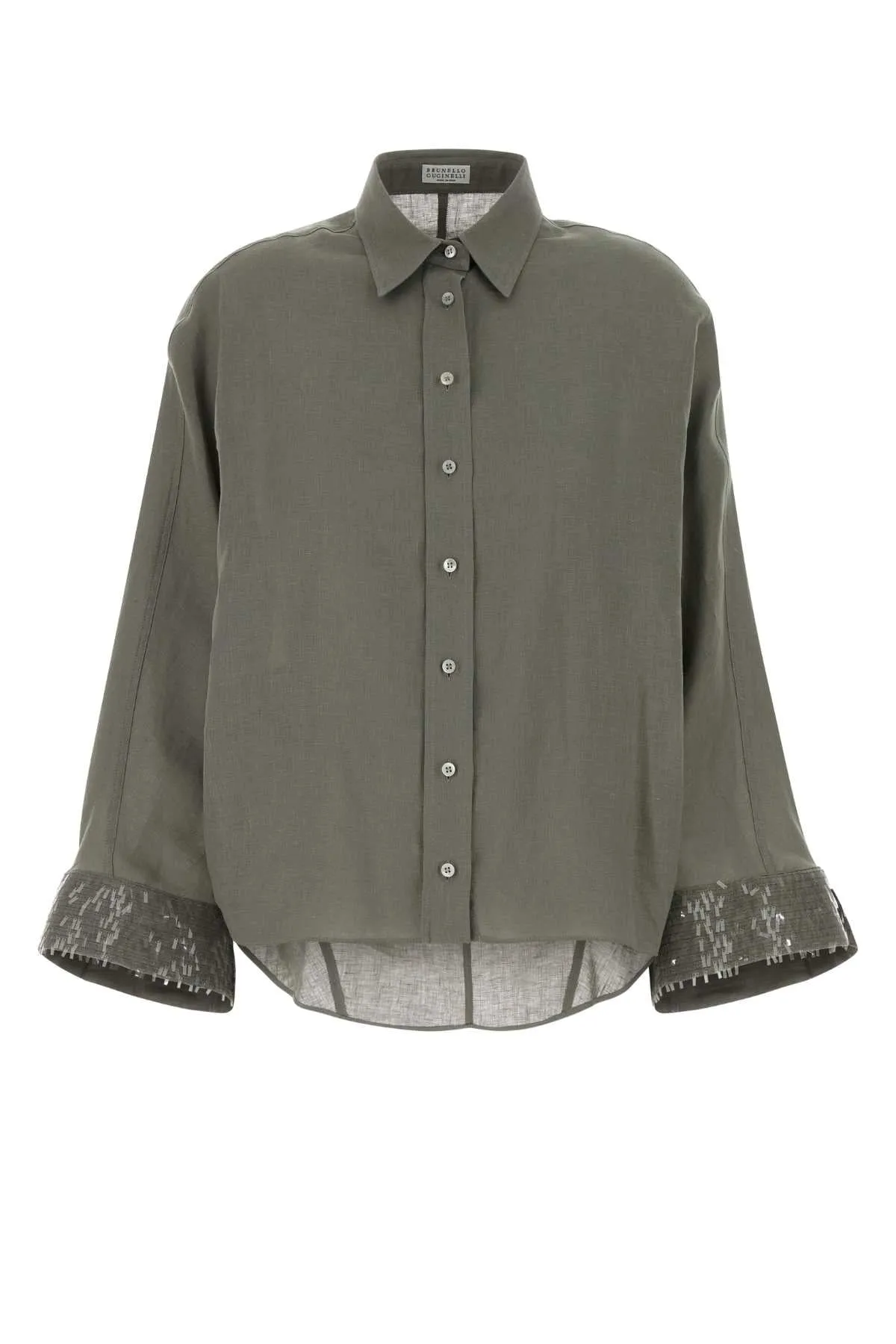 SAGE GREEN LINEN SHIRT sold by Lord & Taylor