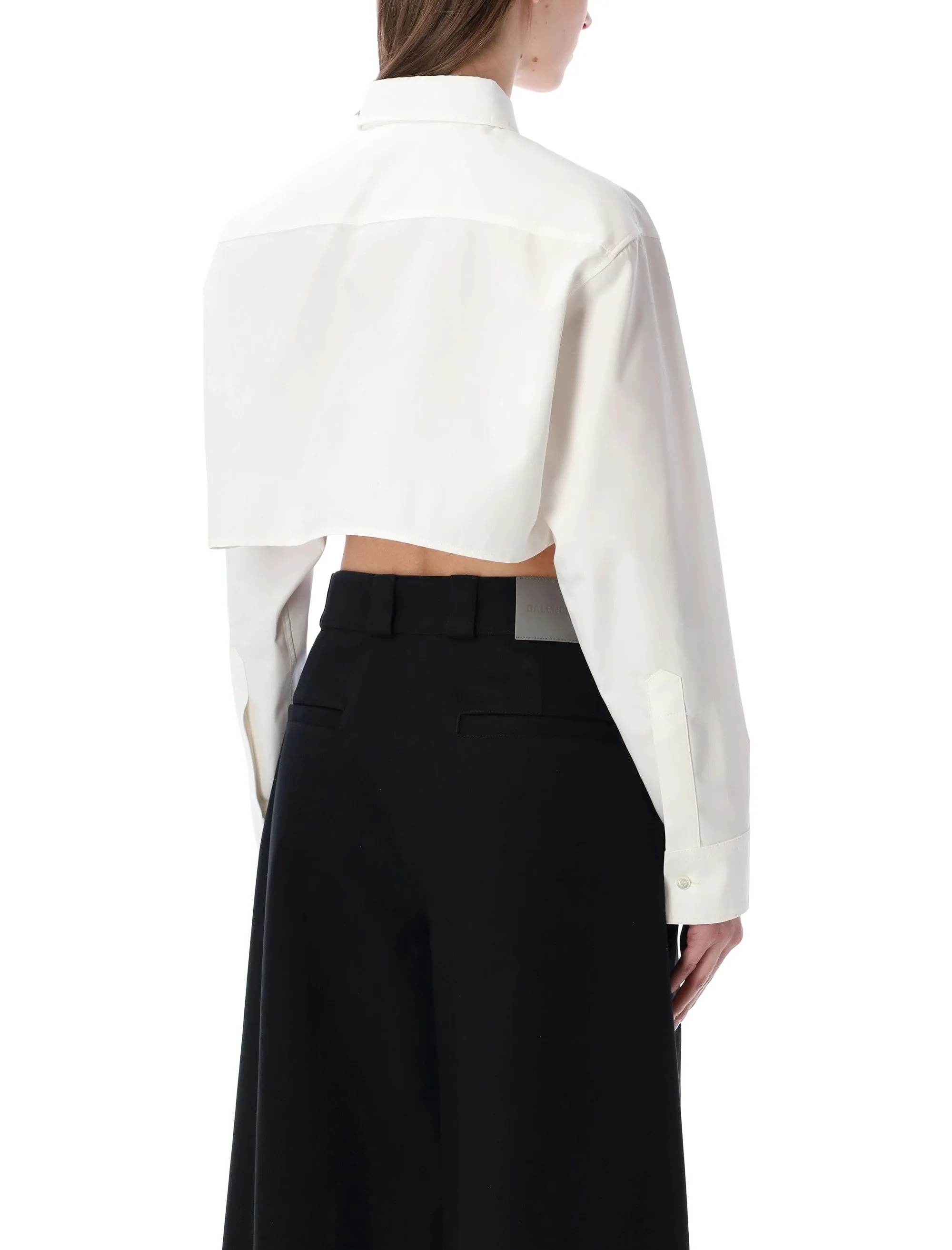 COTTON CROPPED SHIRT sold by Lord & Taylor product image thumbnail 2