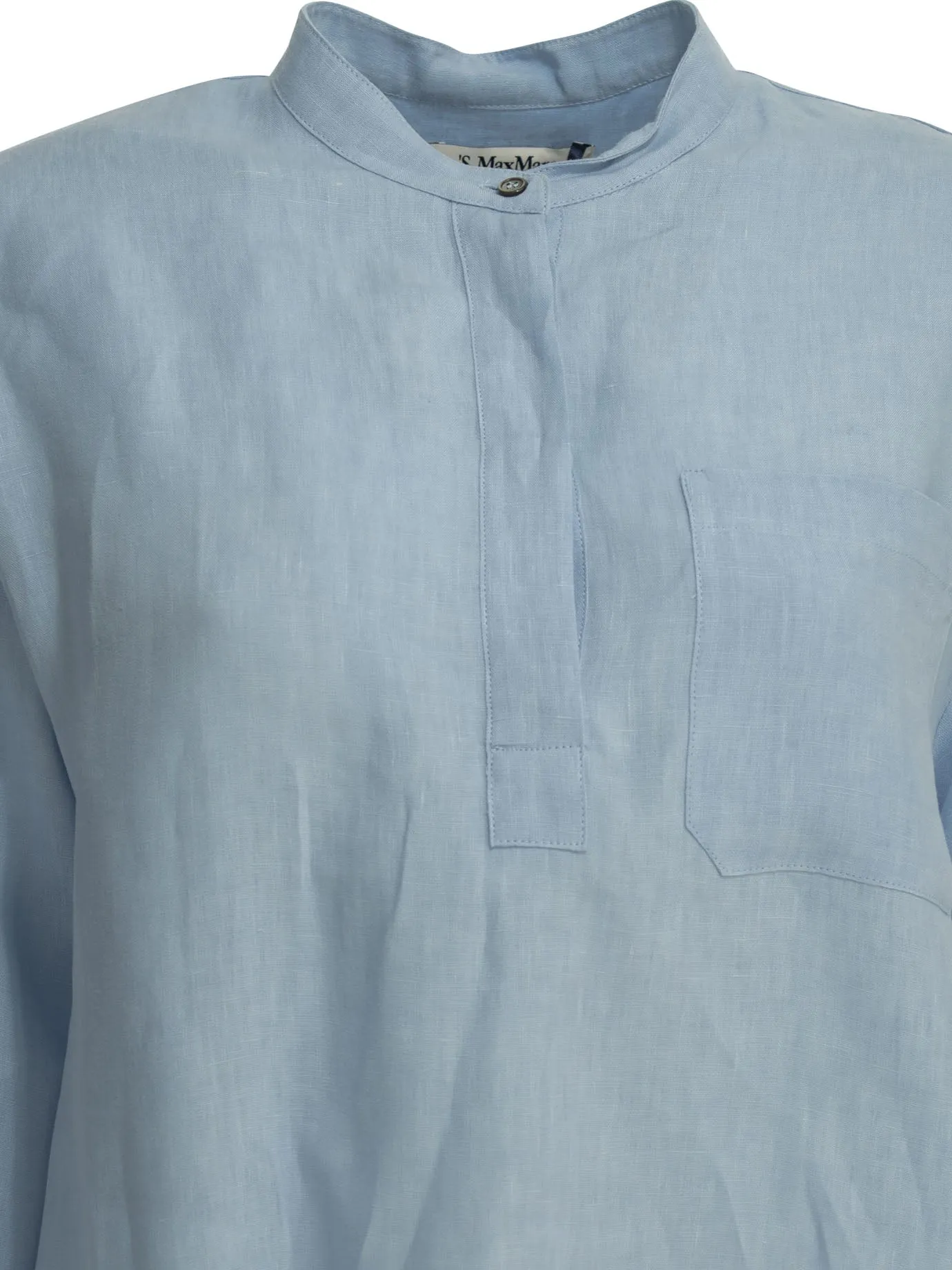 LIGHT BLUE LINEN CASUAL SHIRT sold by Lord & Taylor product image thumbnail 3