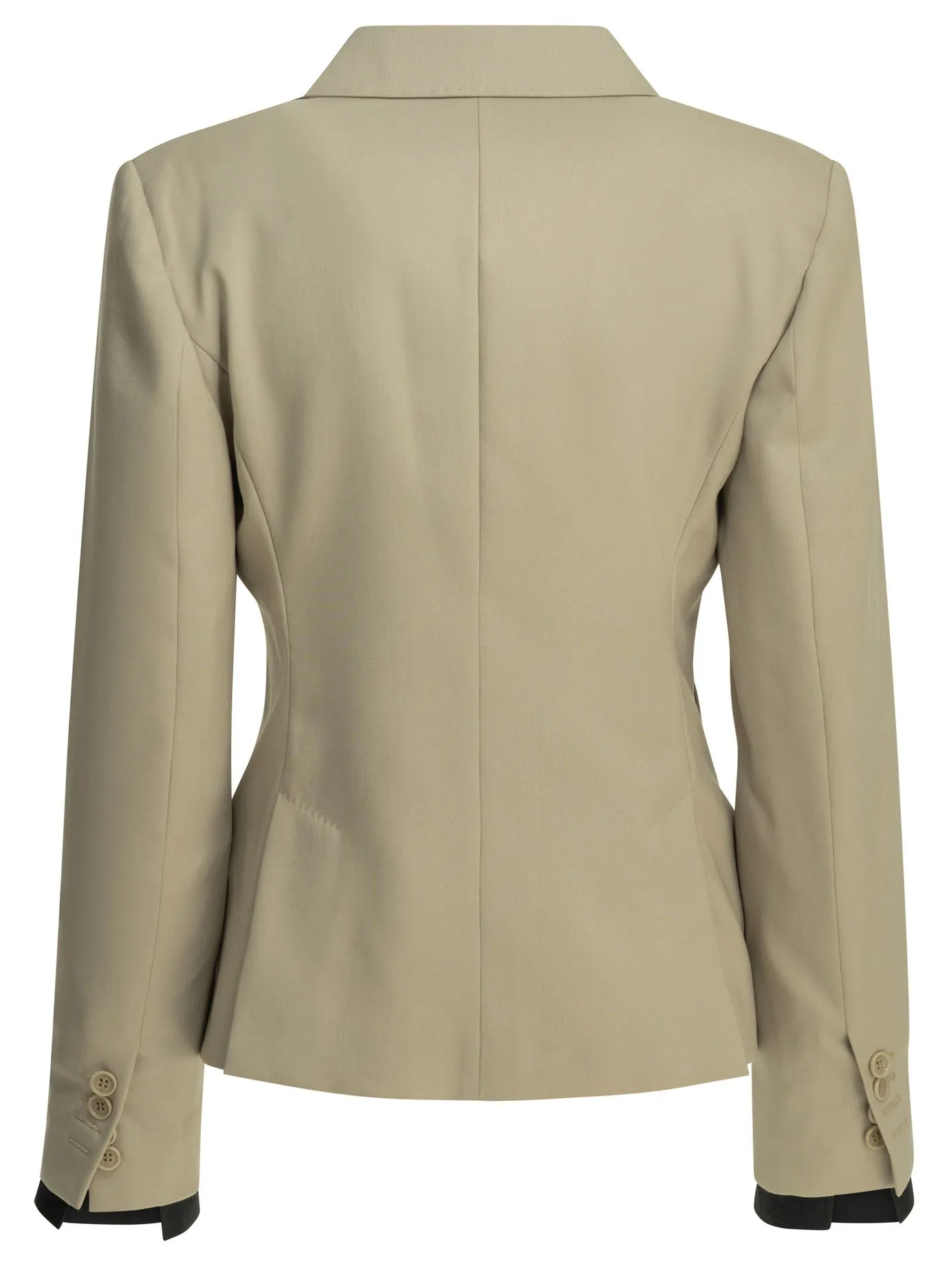 BEIGE VIRGIN WOOL MOHAIR SILK ACETATE POLYESTER DOUBLE-BREASTED WOOL BLAZER sold by Lord & Taylor product image thumbnail 2