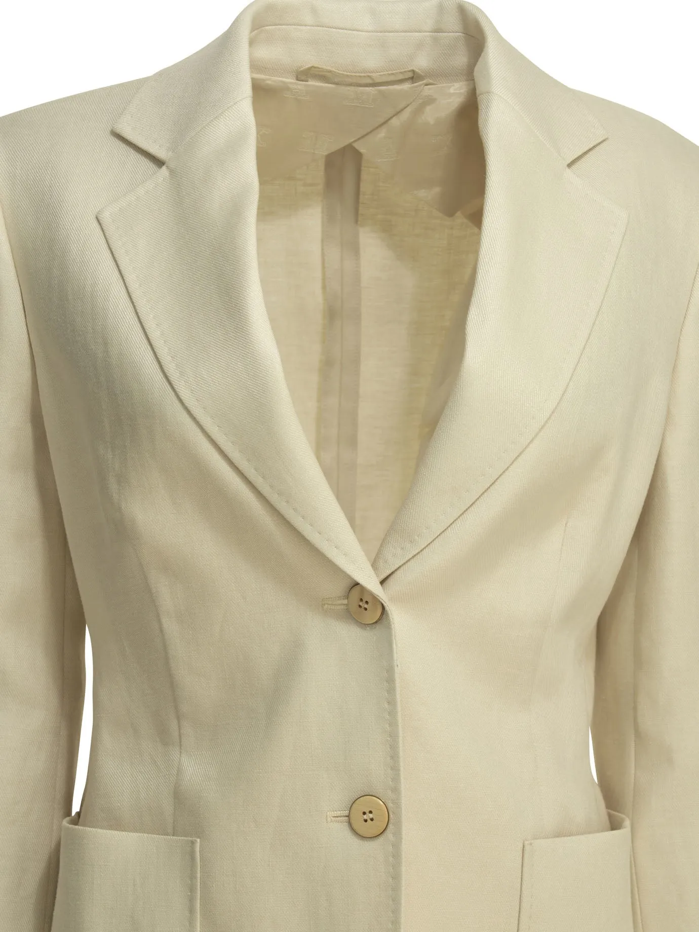 BEIGE LINEN CUPRO COTTON PURE LINEN BLAZER sold by Lord & Taylor product image thumbnail 3