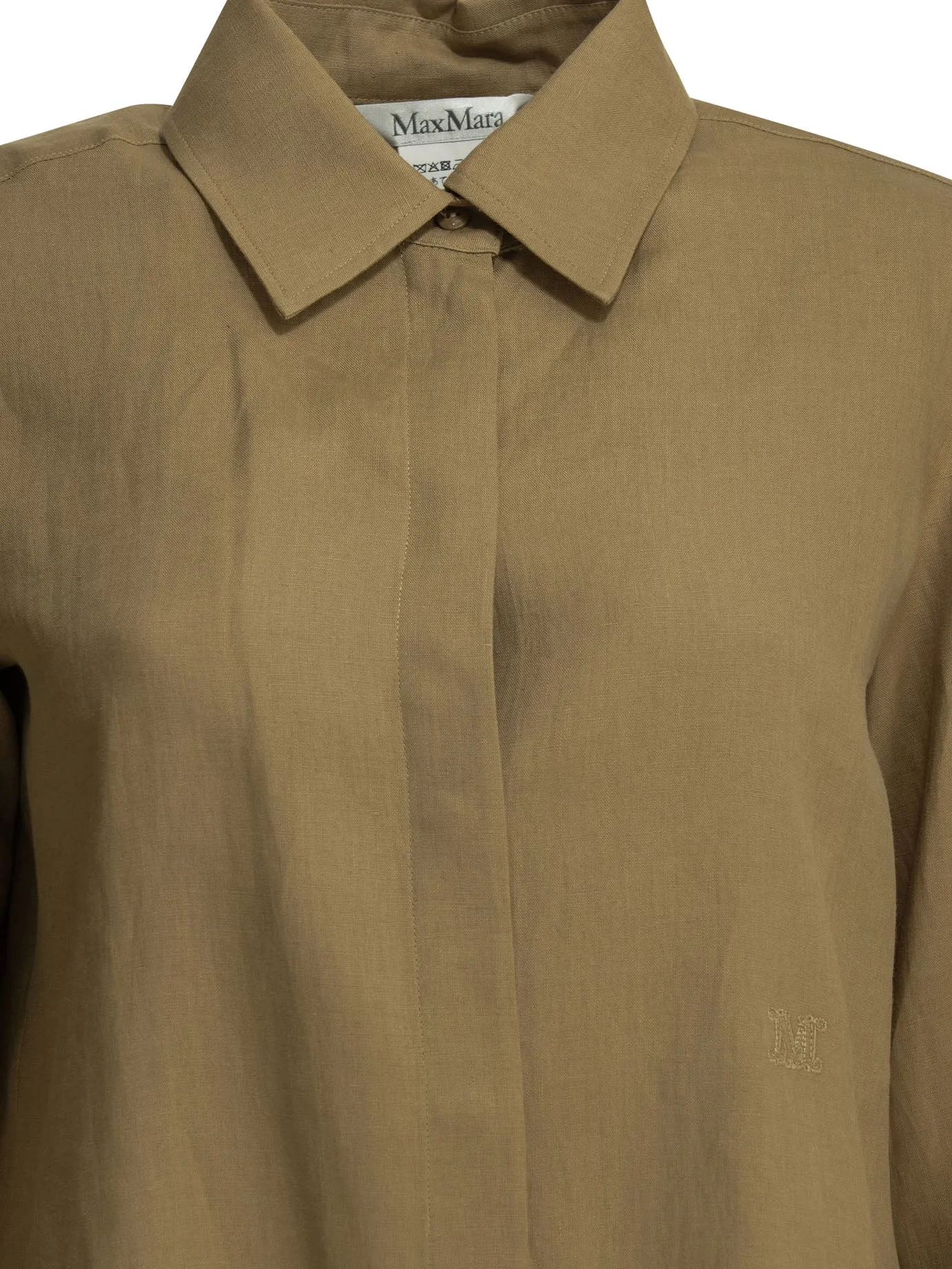 BROWN LINEN CASUAL SHIRT sold by Lord & Taylor product image thumbnail 3
