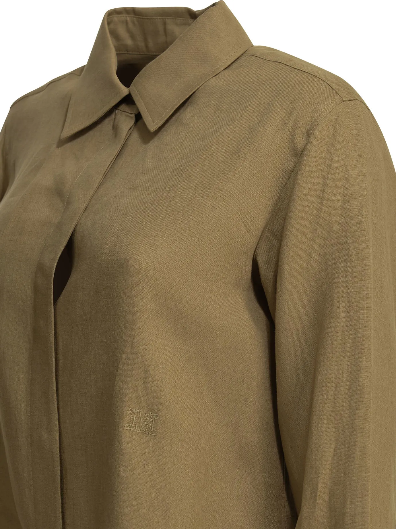 BROWN LINEN CASUAL SHIRT sold by Lord & Taylor product image thumbnail 4