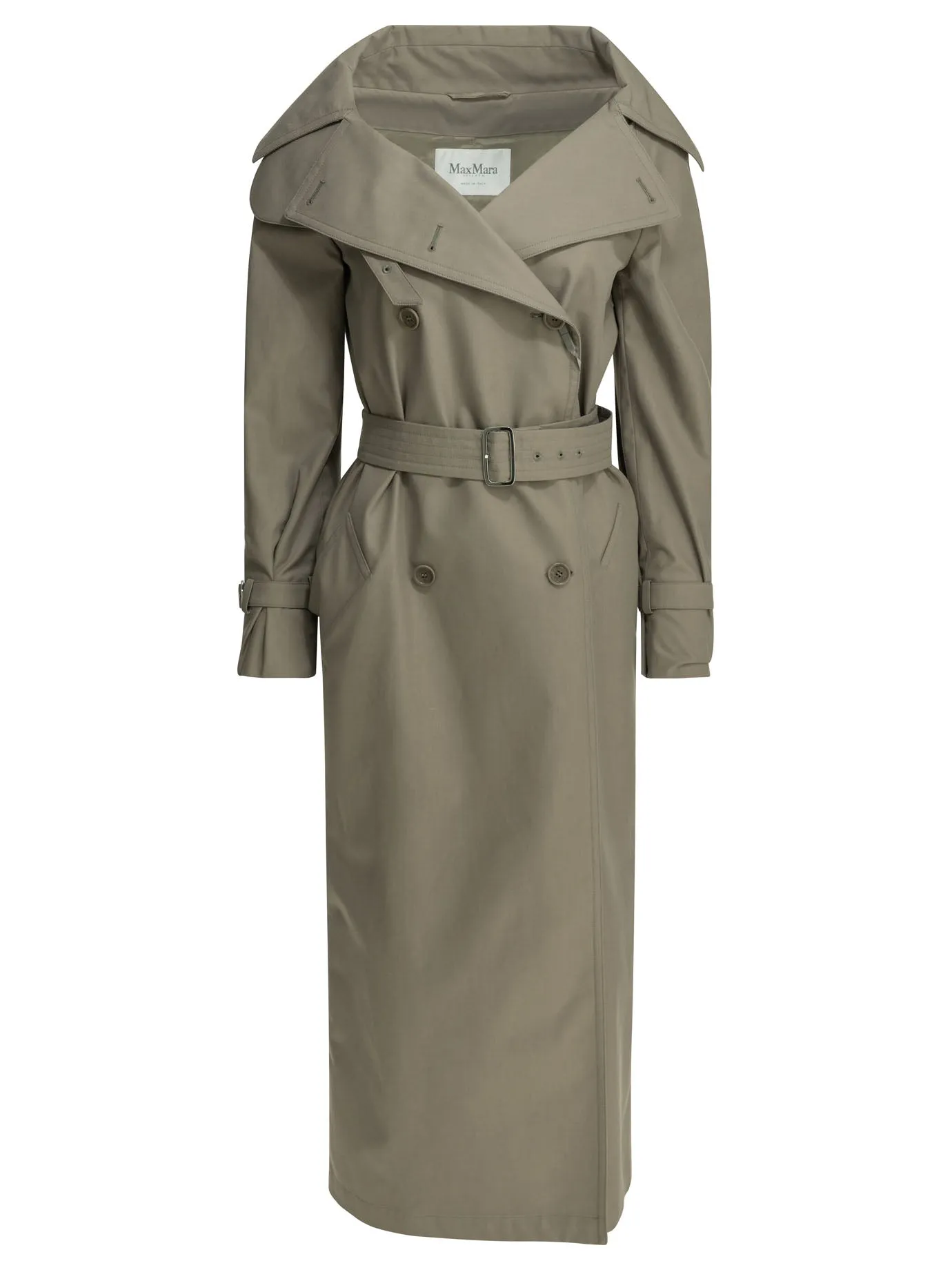 GREY COTTON ACETATE POLYESTER DRIP-PROOF TRENCH COAT sold by Lord & Taylor