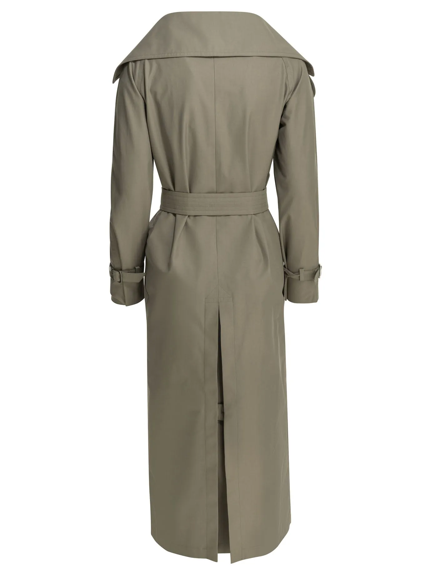 GREY COTTON ACETATE POLYESTER DRIP-PROOF TRENCH COAT sold by Lord & Taylor product image thumbnail 2