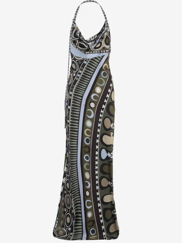 Maxi Dress Silk-Viscose Print made by Emilio Pucci