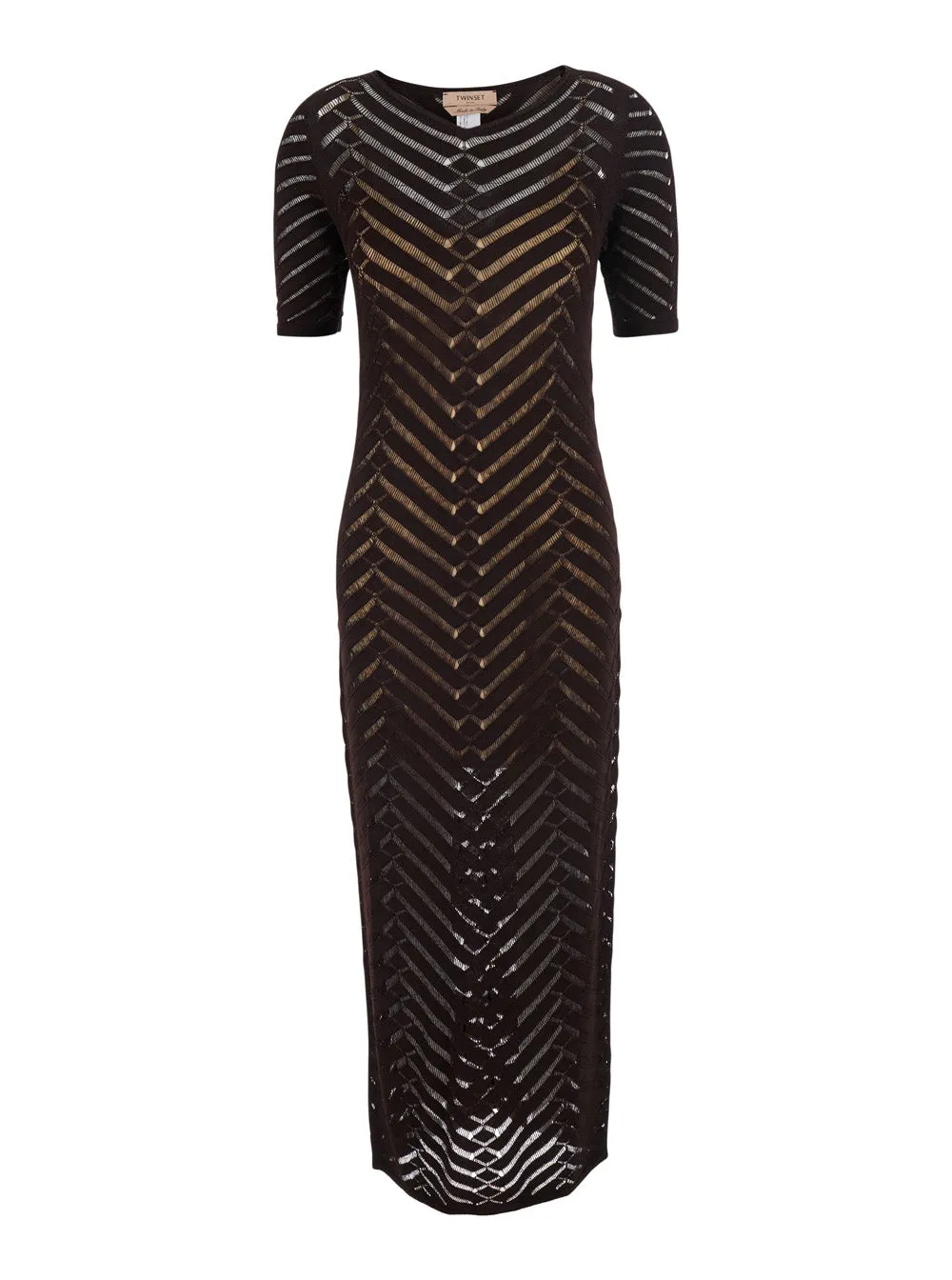 Long Dress KNITTED DRESS Brown sold by Lord & Taylor