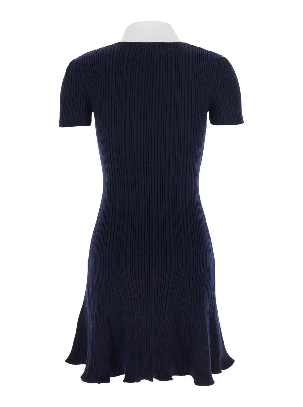 Blue Mini Dress with Contrasting Collar sold by Lord & Taylor product image thumbnail 2