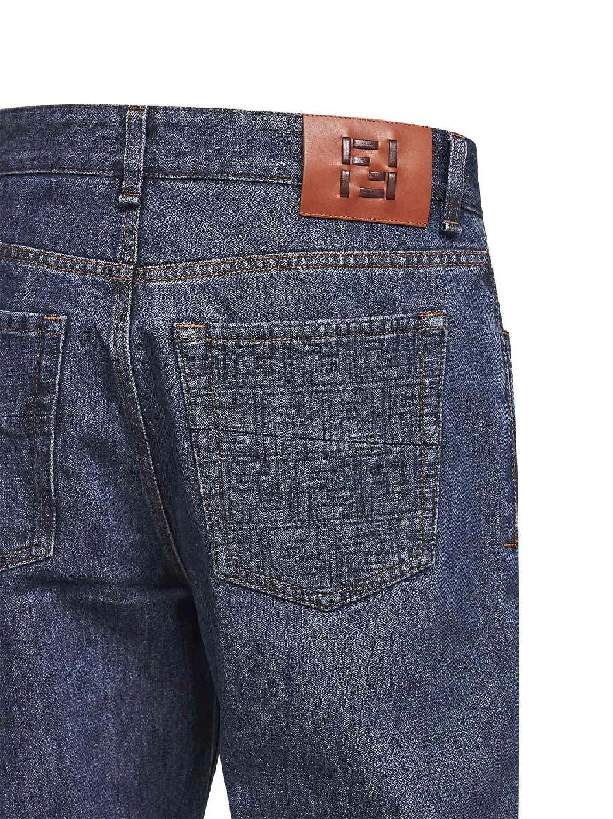 Jeans Straight Five-Pocket Blue sold by Lord & Taylor product image thumbnail 3