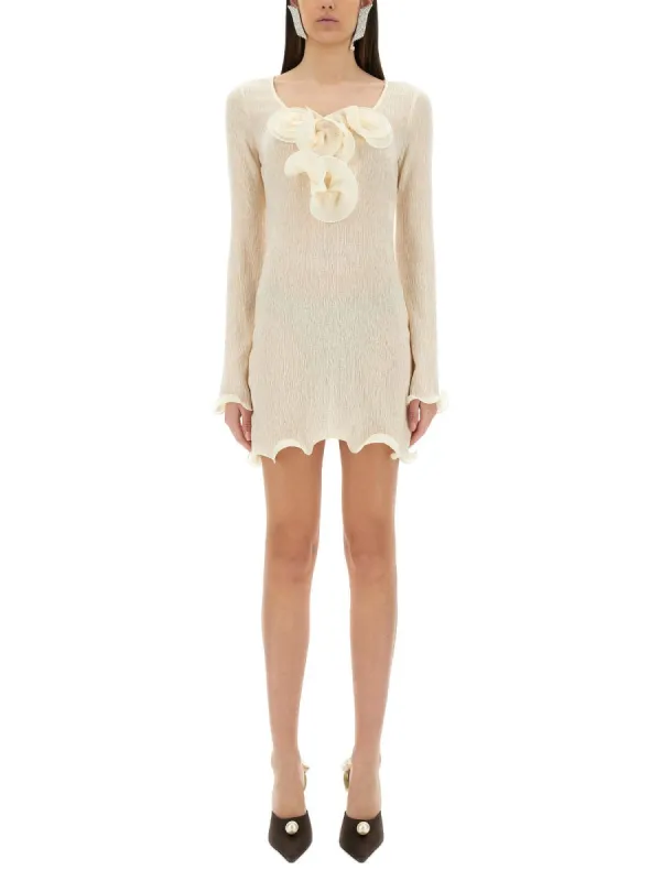 Mini Dress in Crepe Ivory made by Lord & Taylor