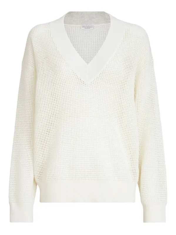 CASHMERE CREWNECK JUMPER made by Brunello Cucinelli
