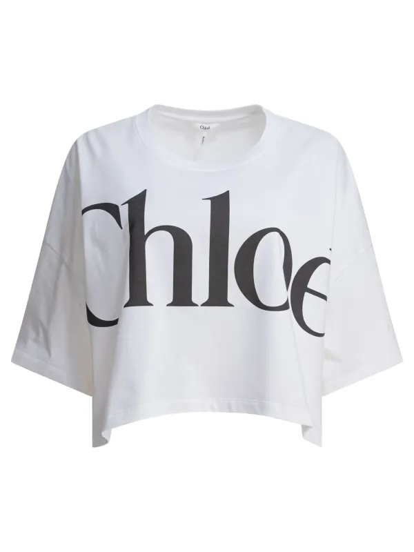 LOGO CROPPED SHIRT made by Chloe